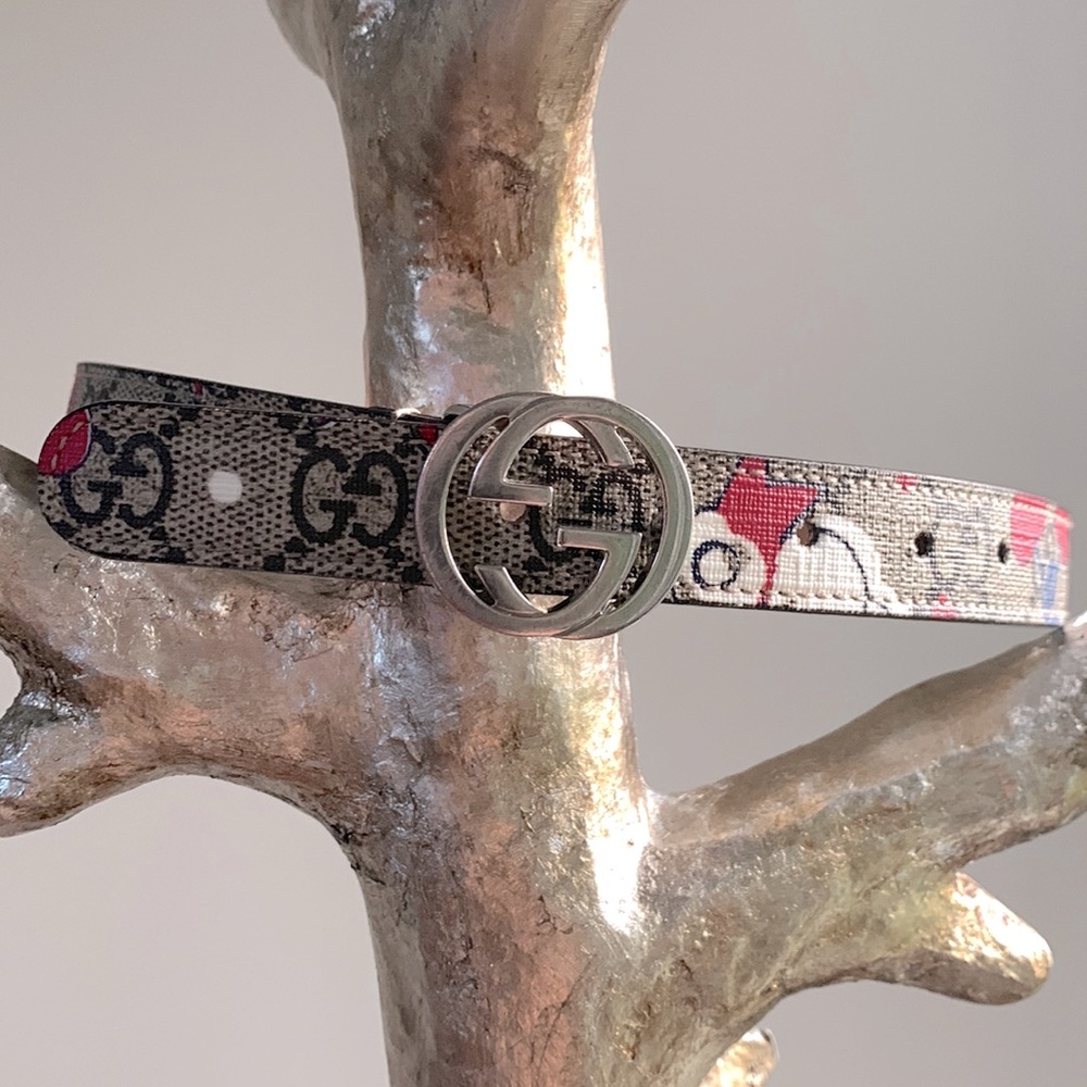 GUCCI CHERRY LOGO TODDLER BELT
